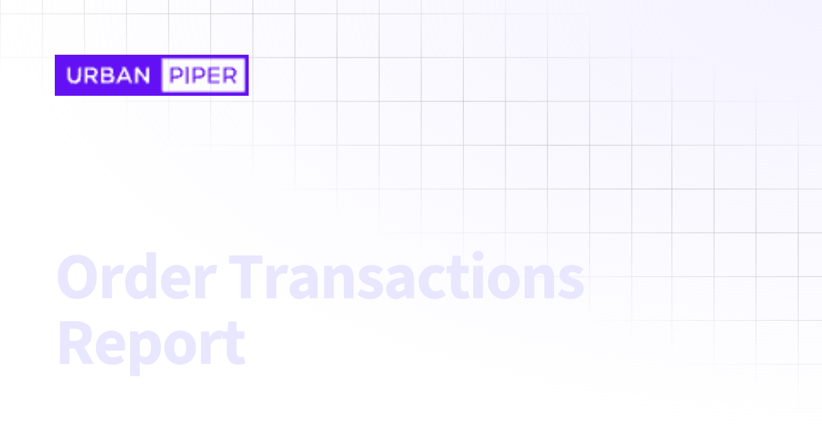 Order Transactions Report | Help Center