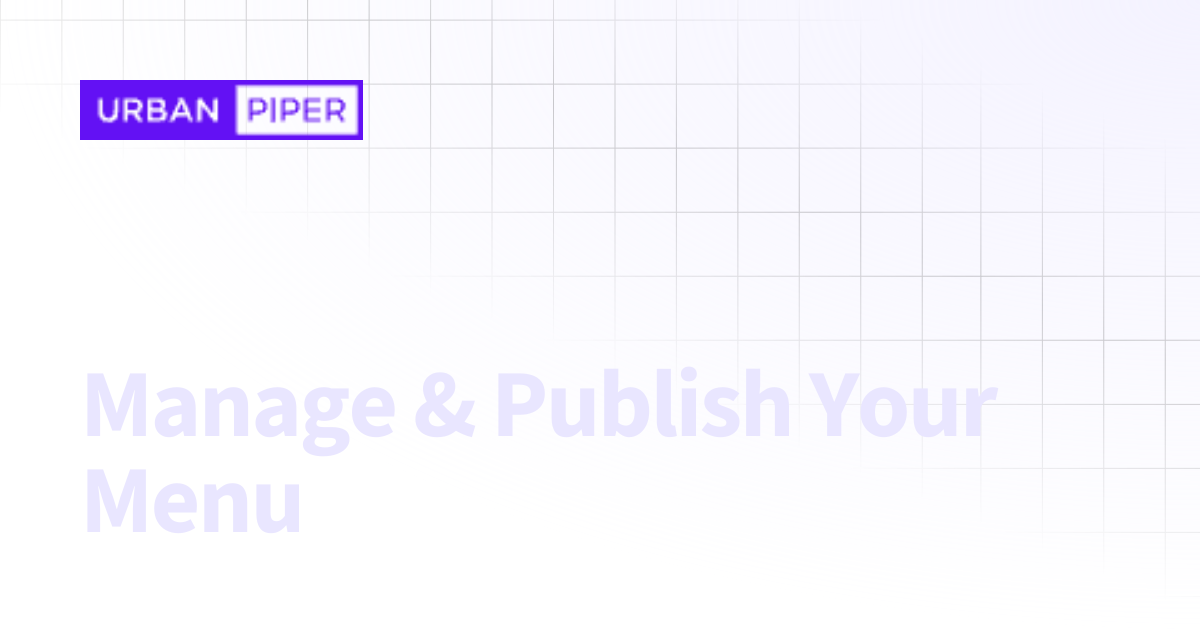 Manage & Publish Your Menu | Help Center