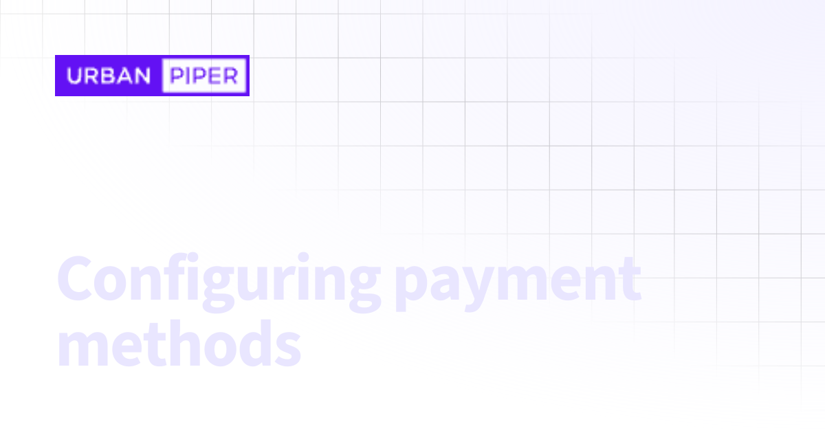 Configuring payment methods | Help Center